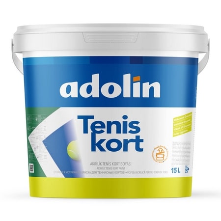 Adolin Tenis Kort Boyası Kırmızı 15 LT